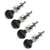 Rickard Cyclone High Ratio Tuning Pegs for Banjo with Ebony Knobs, Set of 4