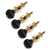 Rickard Cyclone High Ratio Tuning Pegs for Banjo with Ebony Knobs, Set of 4