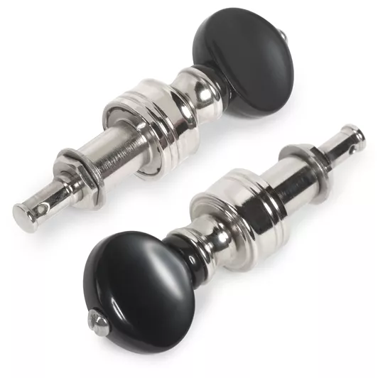 Rickard Cyclone High Ratio Tuning Pegs for Guitar with Black Knobs, Set ...