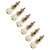 Rickard Cyclone High Ratio Tuning Pegs for Guitar with Ivoroid Knobs, Set of 6, Gold