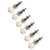 Rickard Cyclone High Ratio Tuning Pegs for Guitar with Ivoroid Knobs, Set of 6, Nickel