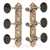 Sloane Classical Machines with Leaf Bronze Baseplates, Ebony knobs, black rollers