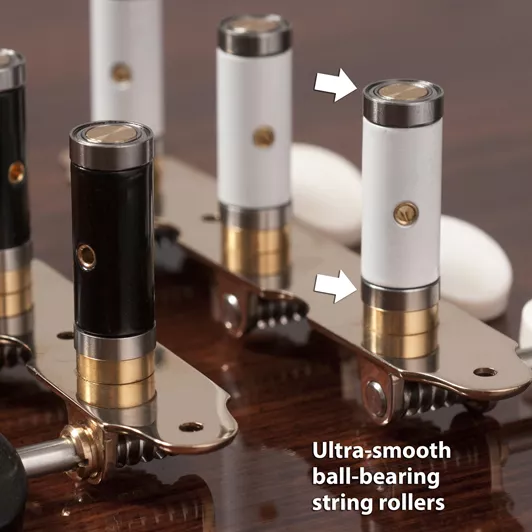 Sloane Classical Guitar Machines with Stippled Bronze Baseplates - StewMac