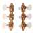 Sloane Classical Guitar Machines with Stippled Bronze Baseplates, Ivoroid knobs
