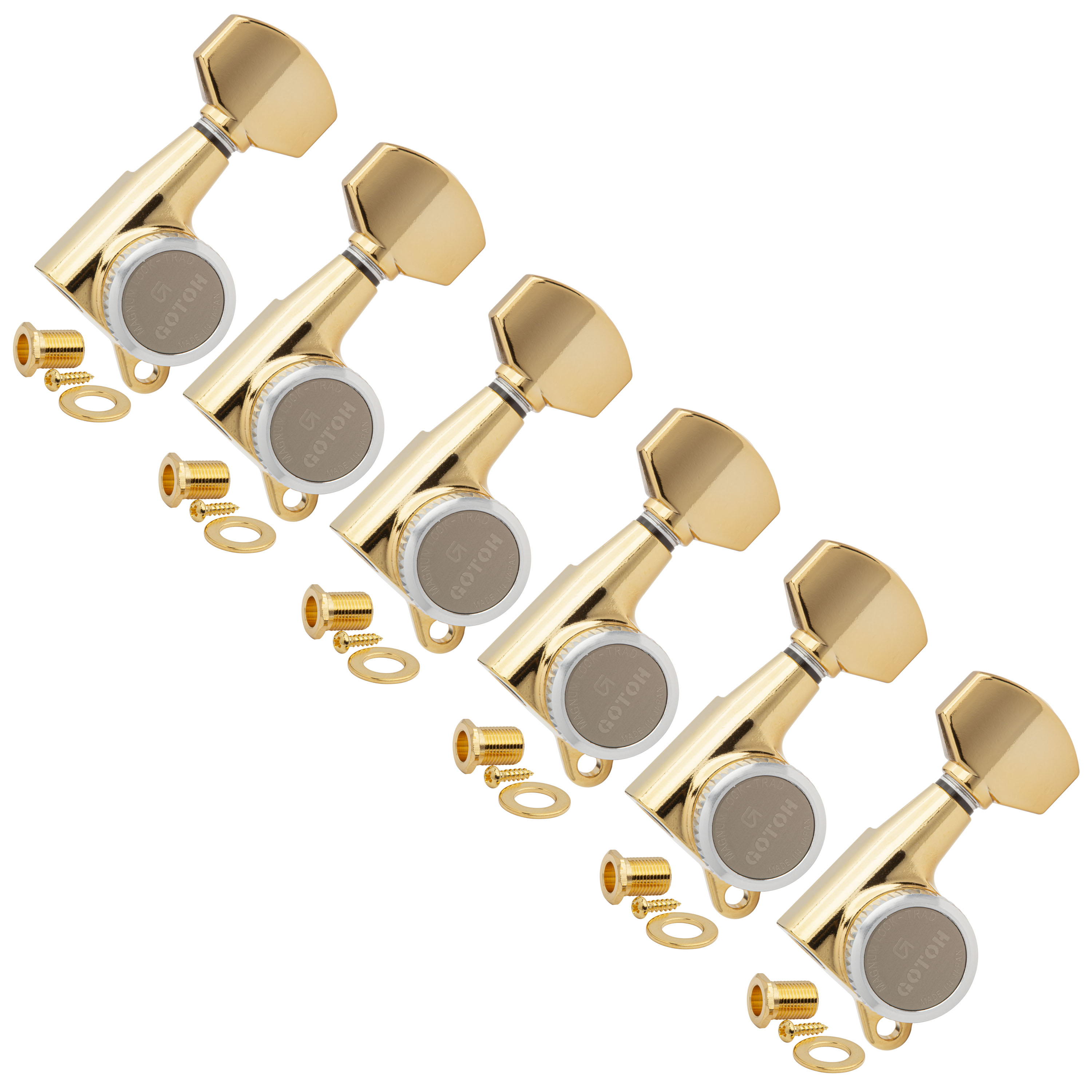 Gotoh Magnum Lock-Trad 6-In-Line Tuners - StewMac