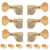 Gotoh Midsize 510 3+3 Tuners with Metal Knobs, Gold