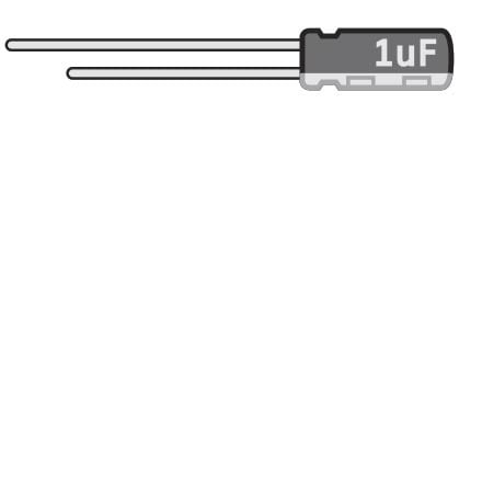 Capacitors for Amps and Pedals, 1uF, 50v electrolytic Capacitors for Amps and Pedals, 1uF, 50v electrolytic