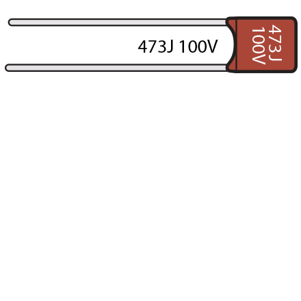 Capacitors for Amps and Pedals, .047uF, 100v film Capacitors for Amps and Pedals, .047uF, 100v film