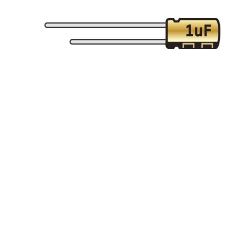 Capacitors for Amps and Pedals, 1uF, 50v electrolytic Capacitors for Amps and Pedals, 1uF, 50v electrolytic