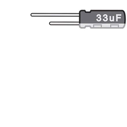 Capacitors for Amps and Pedals, 33uF, 25v electrolytic Capacitors for Amps and Pedals, 33uF, 25v electrolytic