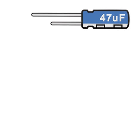 Capacitors for Amps and Pedals, 47uF, 16v electrolytic Capacitors for Amps and Pedals, 47uF, 16v electrolytic