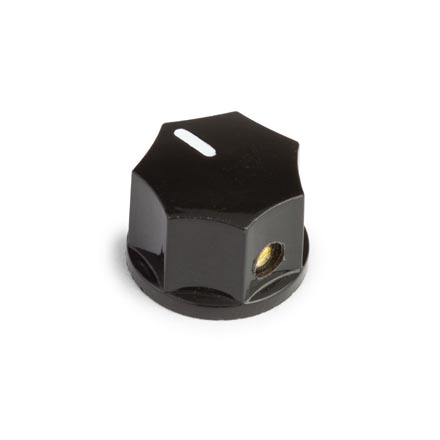 Pedal Knobs, Black, Mini Fluted Pedal Knobs, Black, Mini Fluted