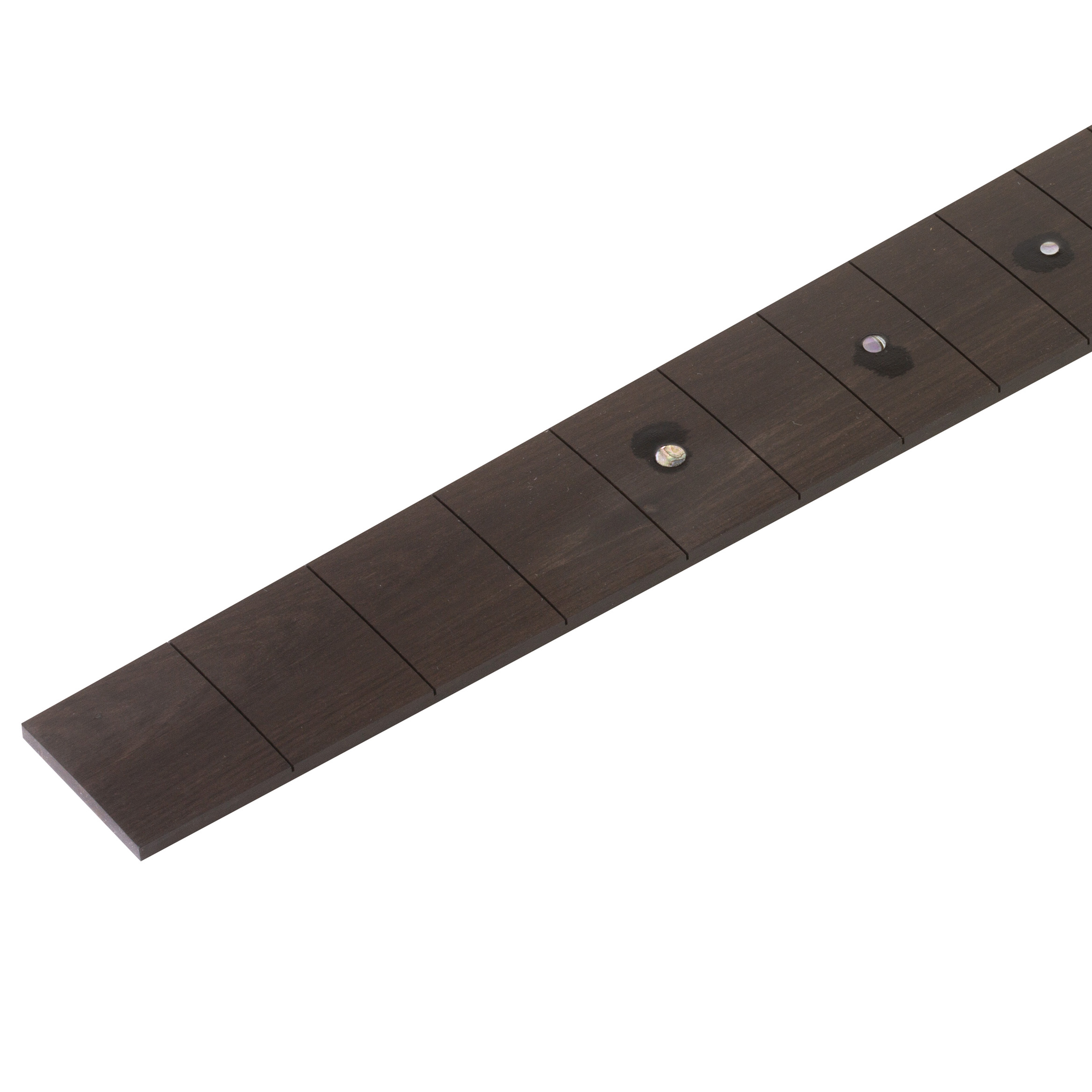 Ebony Custom Shop Fingerboard, 18-style Abalone Inlay, 25.4", 1-3/4" N, 2-1/4" S