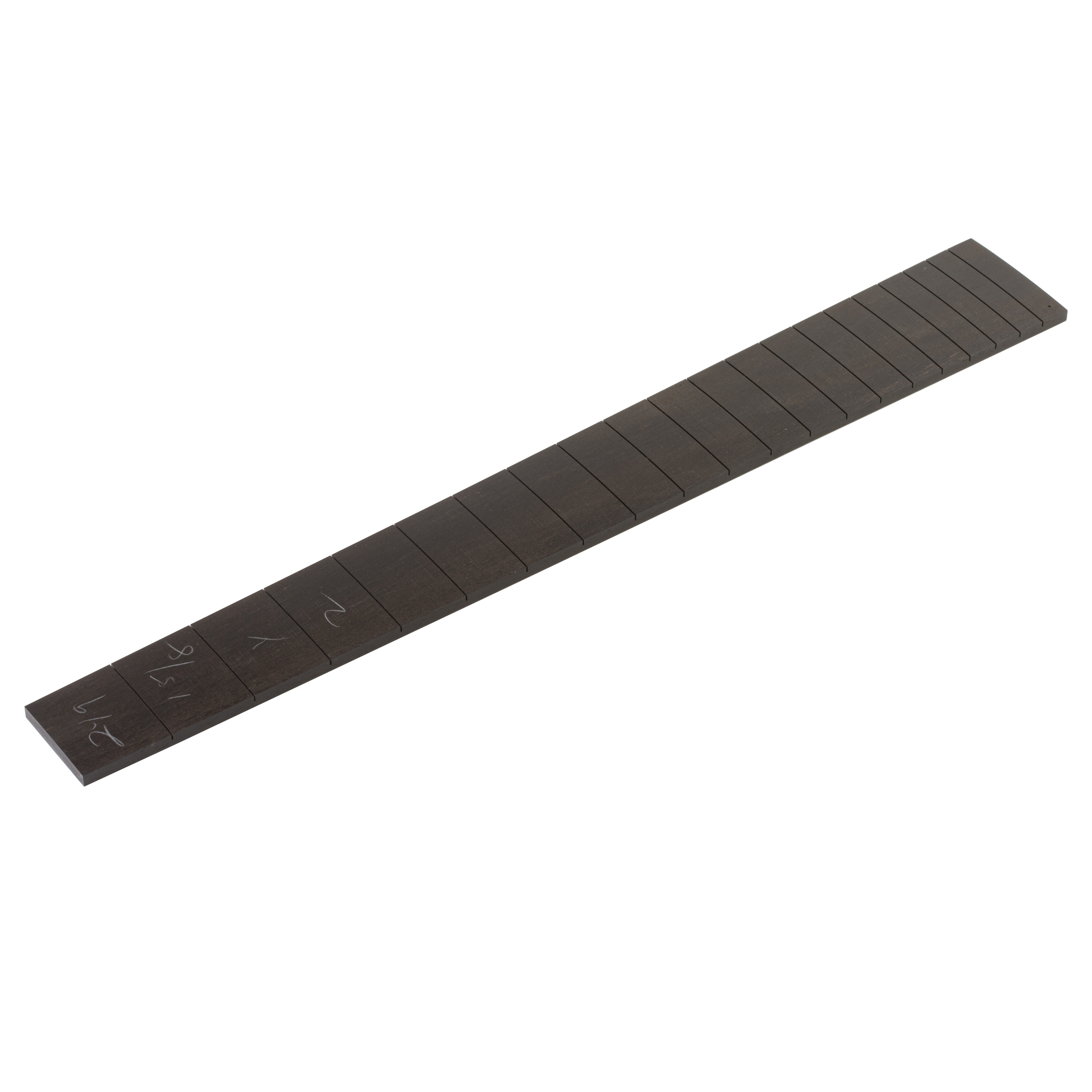 Ebony Custom Shop Fingerboard, 24.9", 1-5/8" N, 2" S