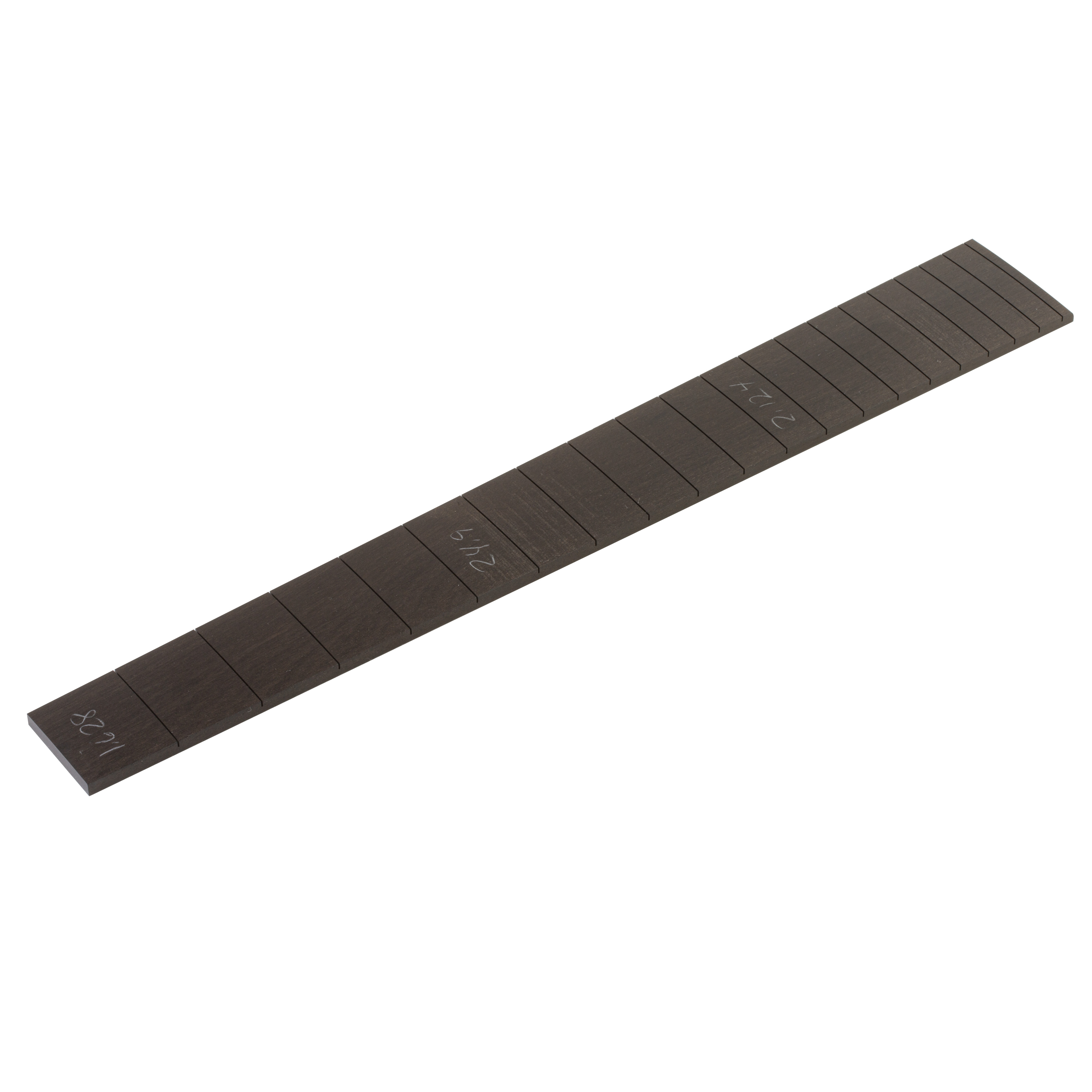 Ebony Custom Shop Fingerboard, 24.9", 1-5/8" N, 2-1/4" S