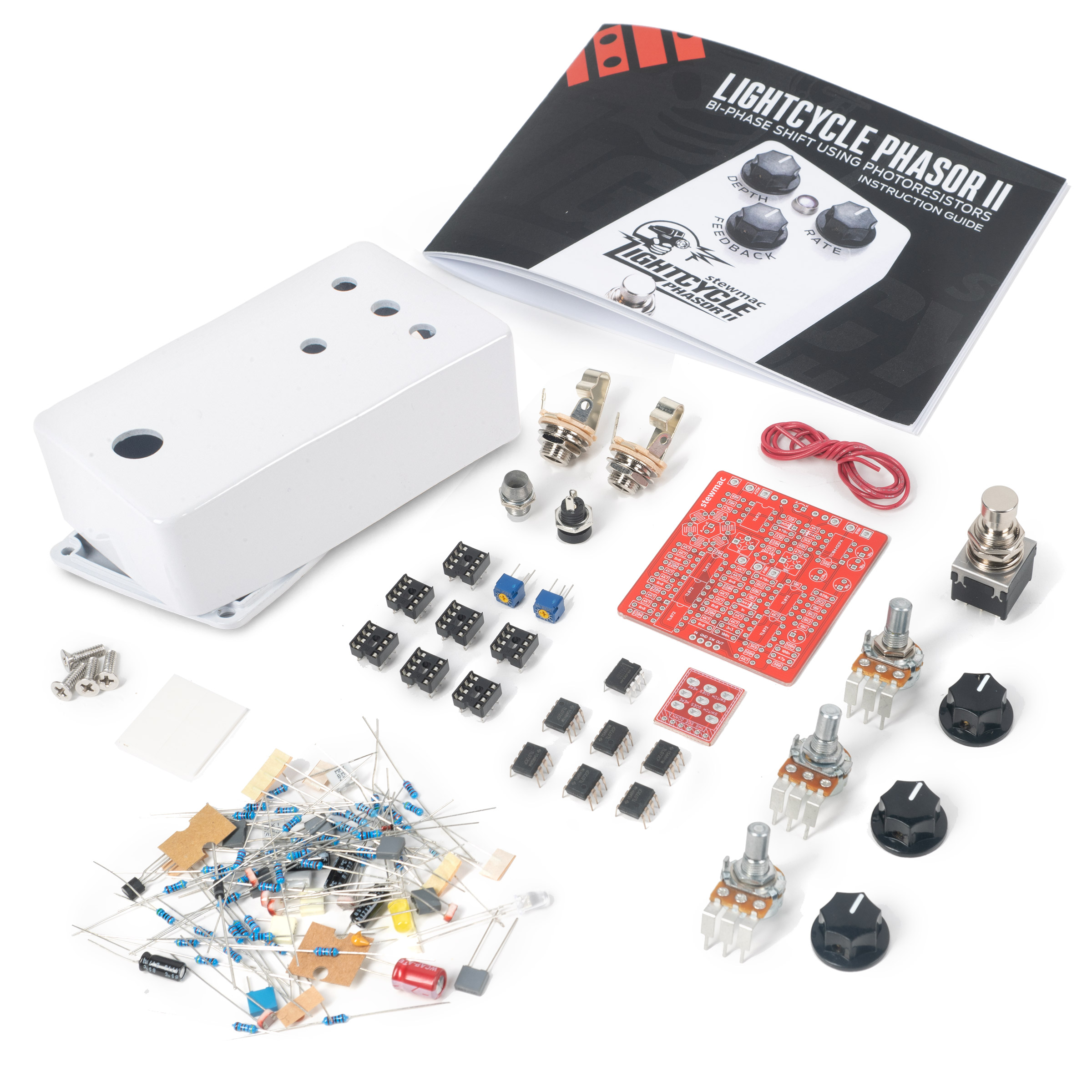 エフェクター しらたま StewMac Lightcycle Phasor II DIY Pedal Kit - StewMac