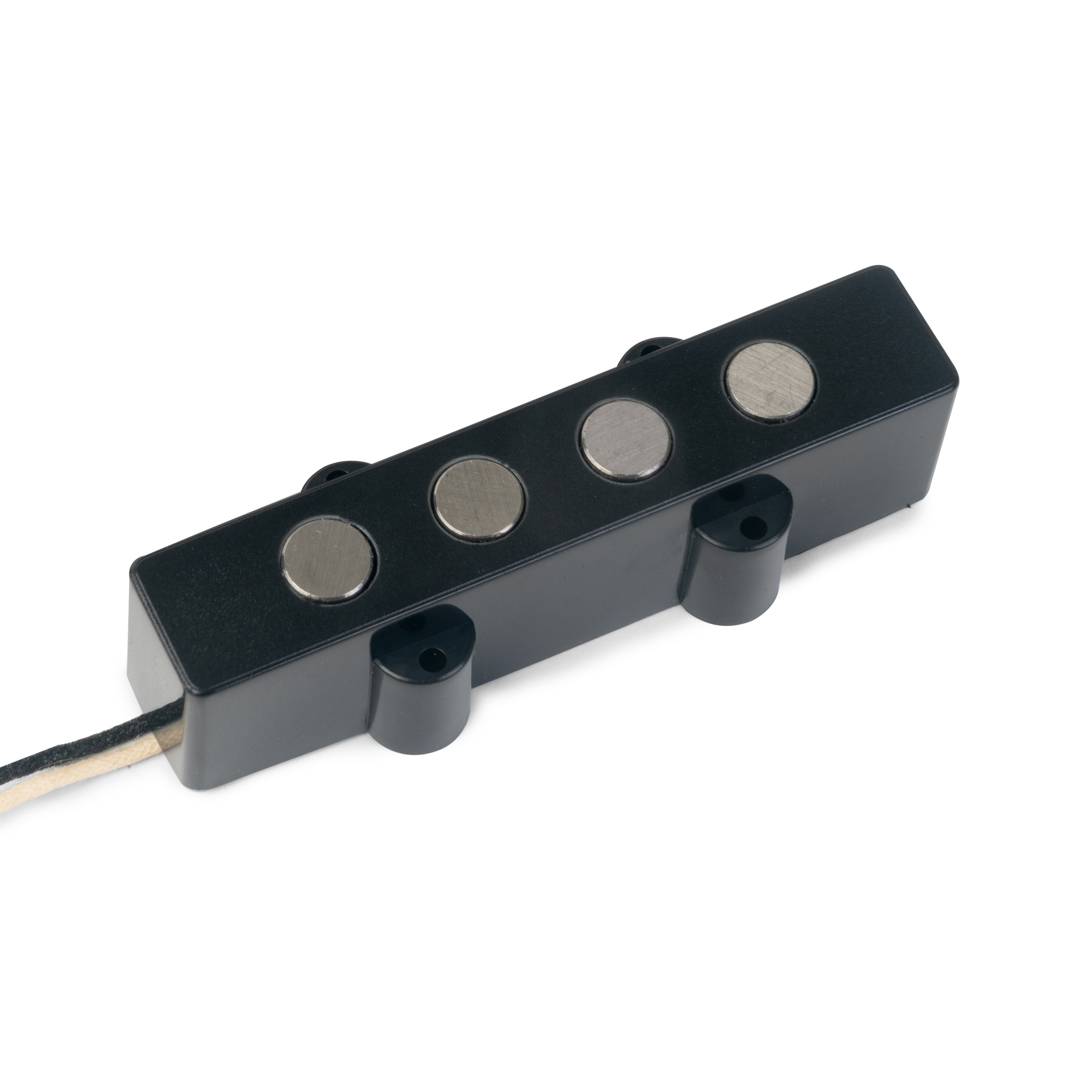 StewMac Fat Pole Pickups for Jazz Bass, Bridge Position, Black Cover | Luthier Tools and Guitar Parts from StewMac