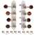 Waverly F-style Mandolin Machines with Dark Tortoise Knobs, Satin Silver