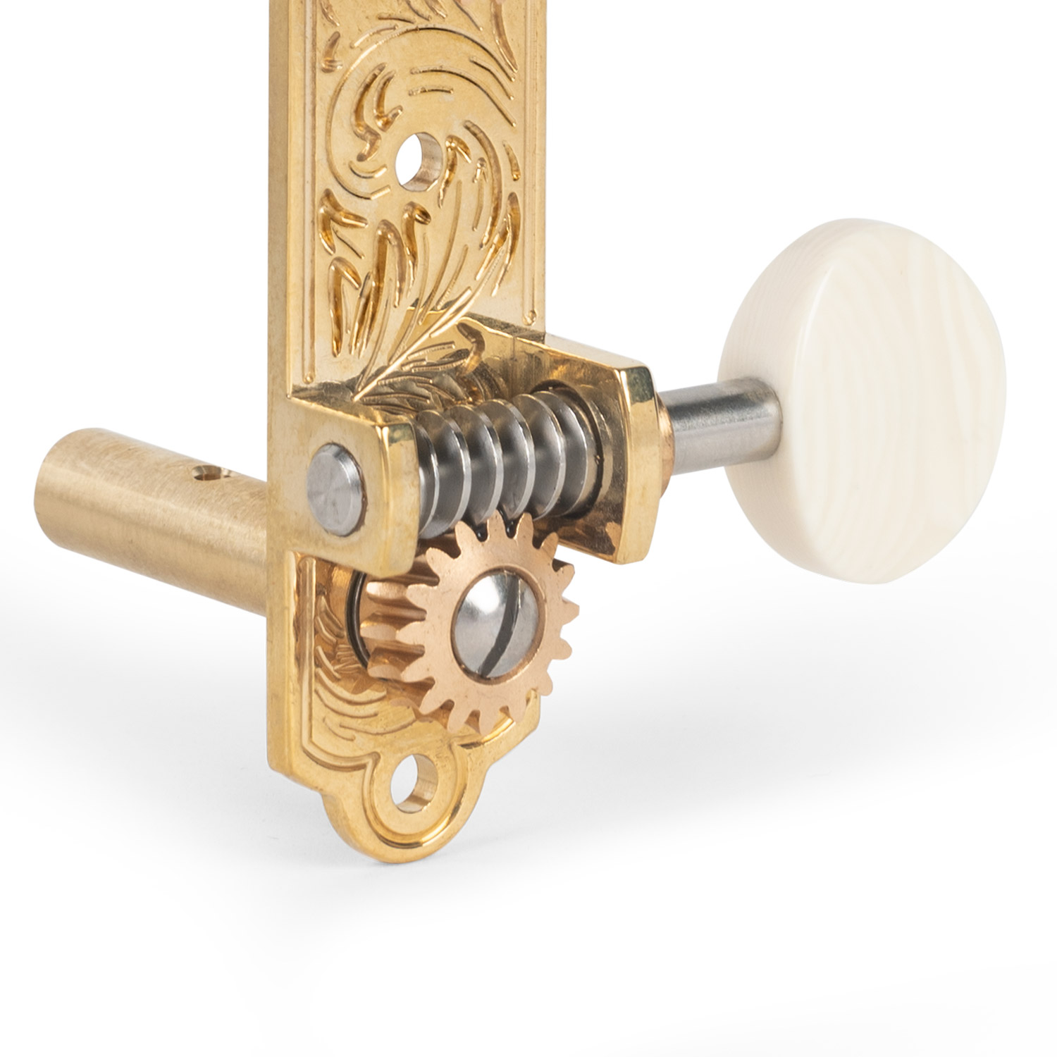 Waverly ウェーバリーチューニングマシーン　スロテッド　4074 Waverly 3-On-Plate Guitar Tuners with Ivoroid Knobs for Slotted
