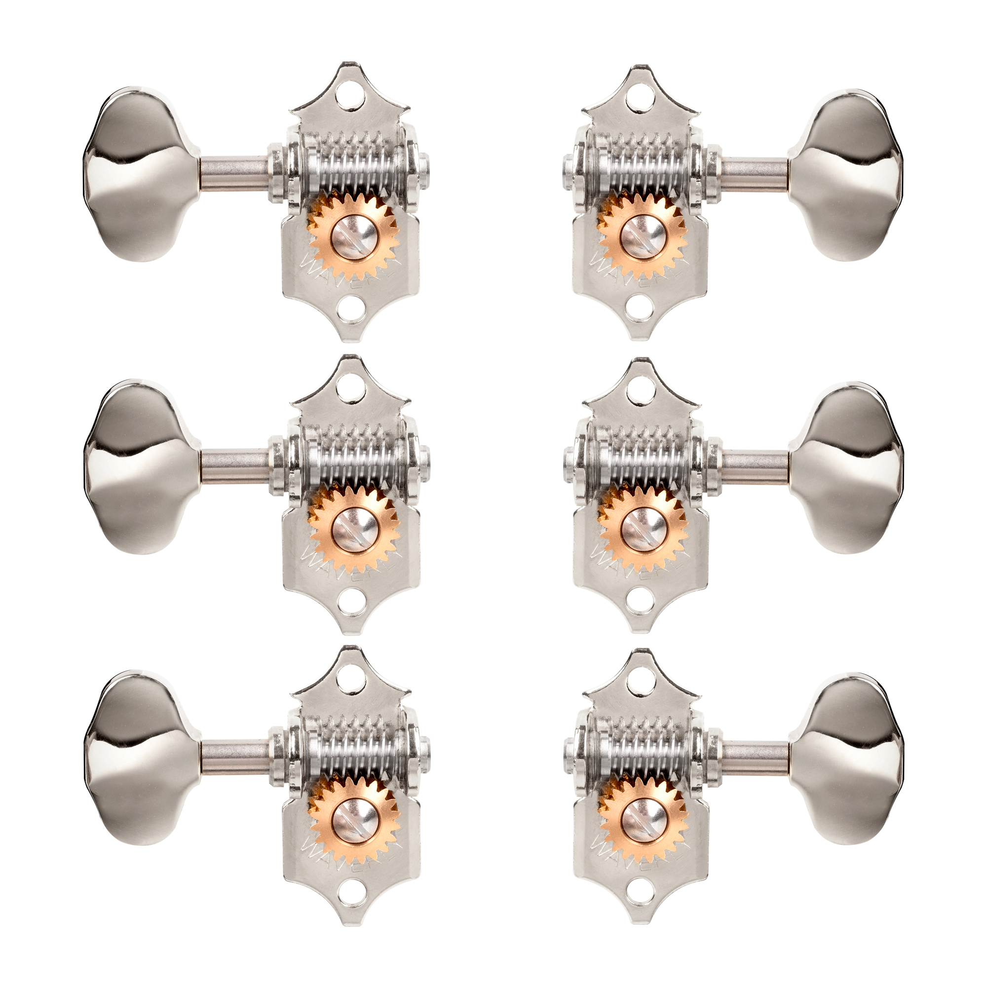 Waverly High Ratio Guitar Tuners with Butterbean Knobs for