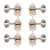 Waverly High Ratio Guitar Tuners with Butterbean Knobs for Slotted Pegheads, Nickel, 3L/3R
