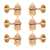 Waverly High Ratio Guitar Tuners with Butterbean Knobs for Slotted Pegheads, Gold, 3L/3R