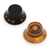 GuitarSlinger Aged Top Hat Bell Knobs, Set of 4