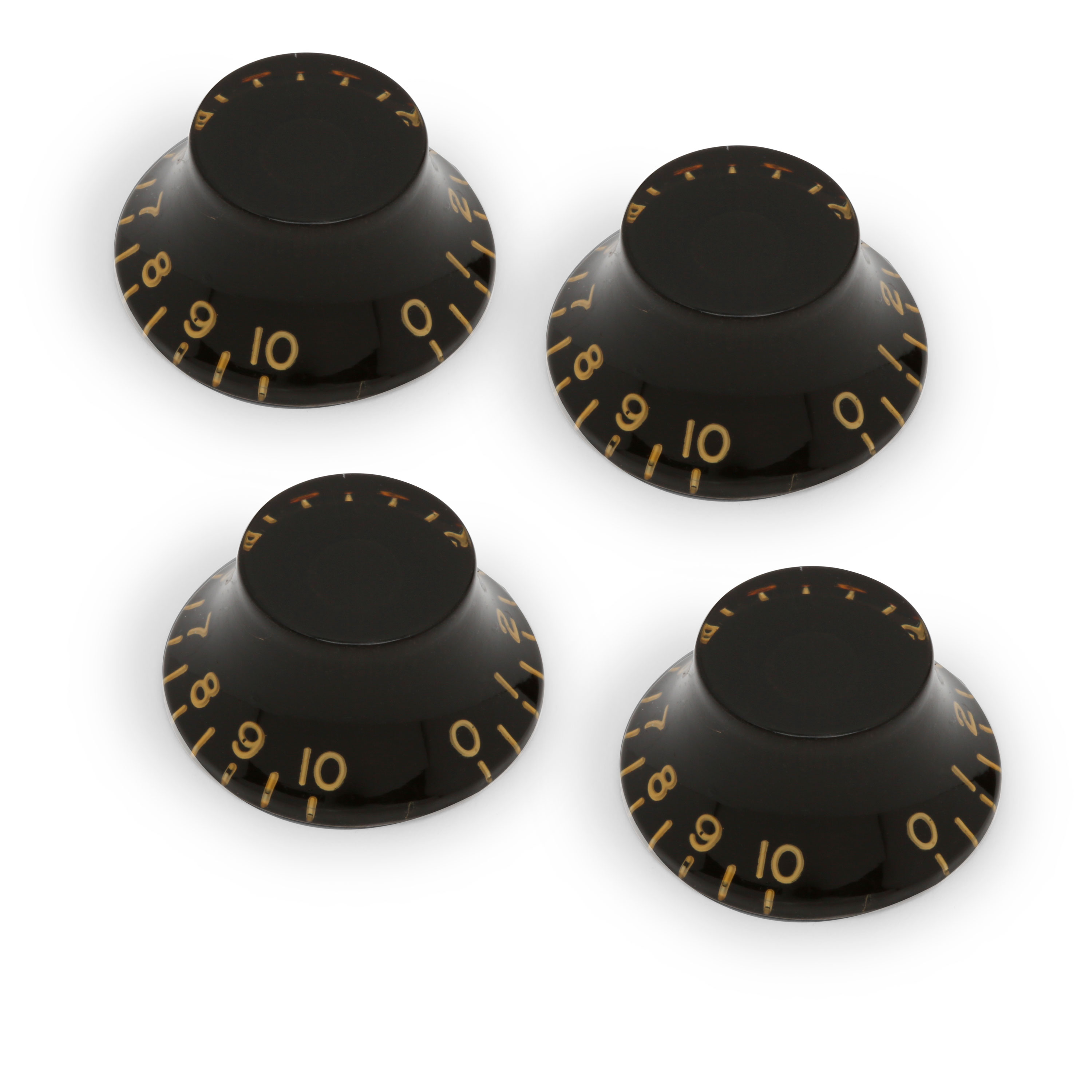 GuitarSlinger Aged Top Hat Bell Knobs, Set of 4 - StewMac