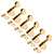 StewMac 6-In-Line Tuners with Oval Knob, Gold