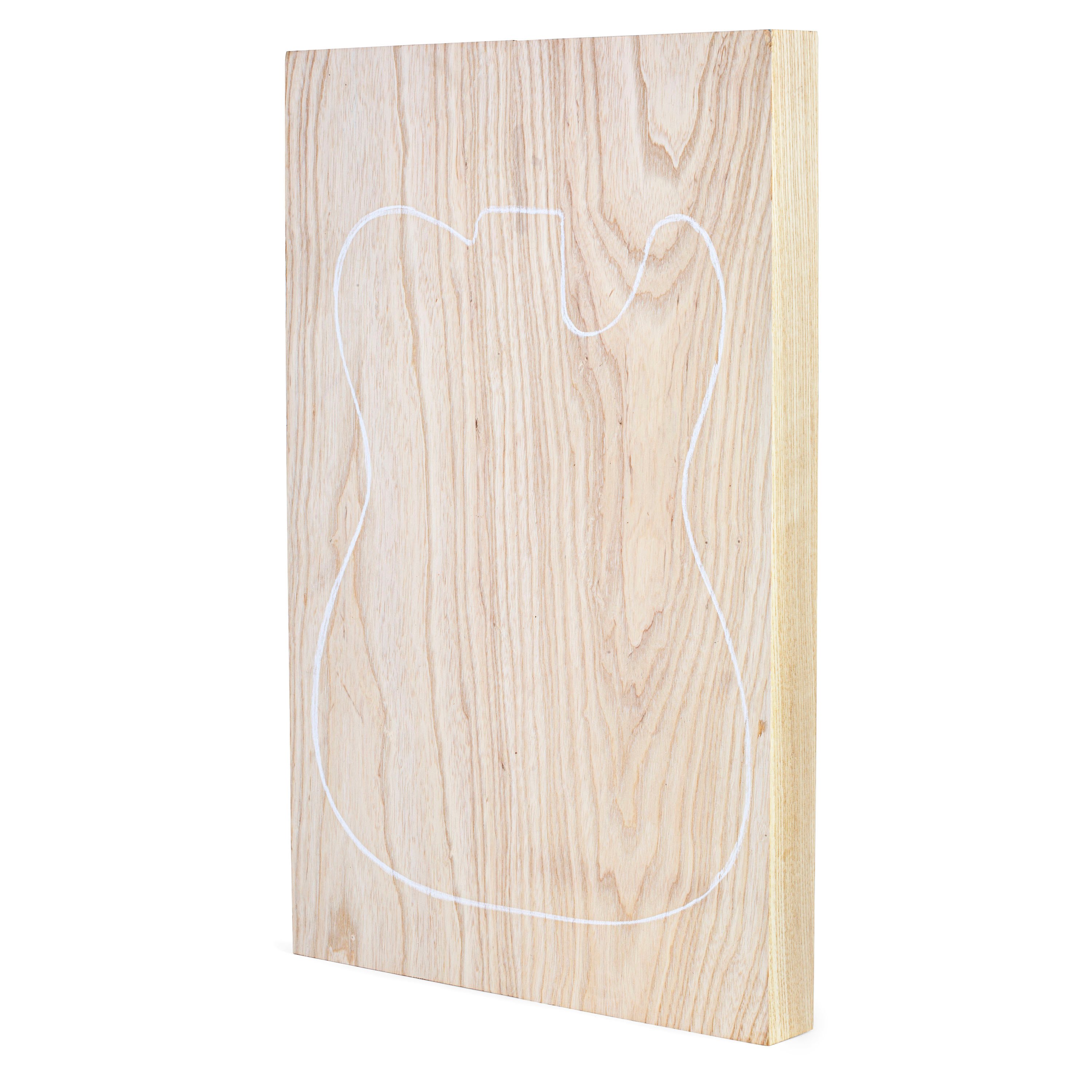 Swamp Ash Paint-grade Body Blank, 2-Piece Swamp Ash Paint-grade Body Blank, 2-Piece