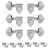 Kluson 3+3 Revolution Series E-Mount Tuners, Chrome