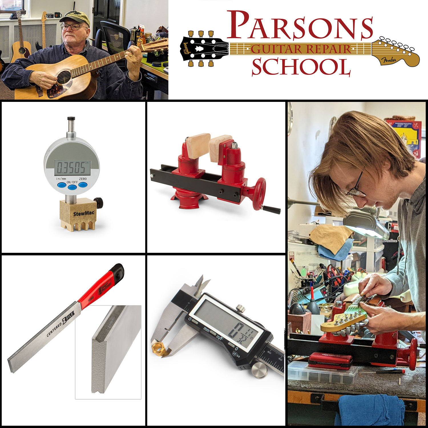 Tool List for the Parsons Guitar Repair School