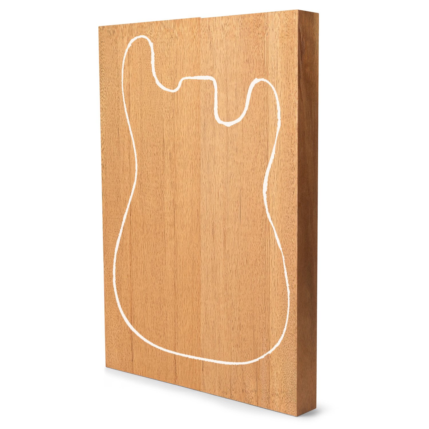 African Mahogany Body Blank, 2-Piece