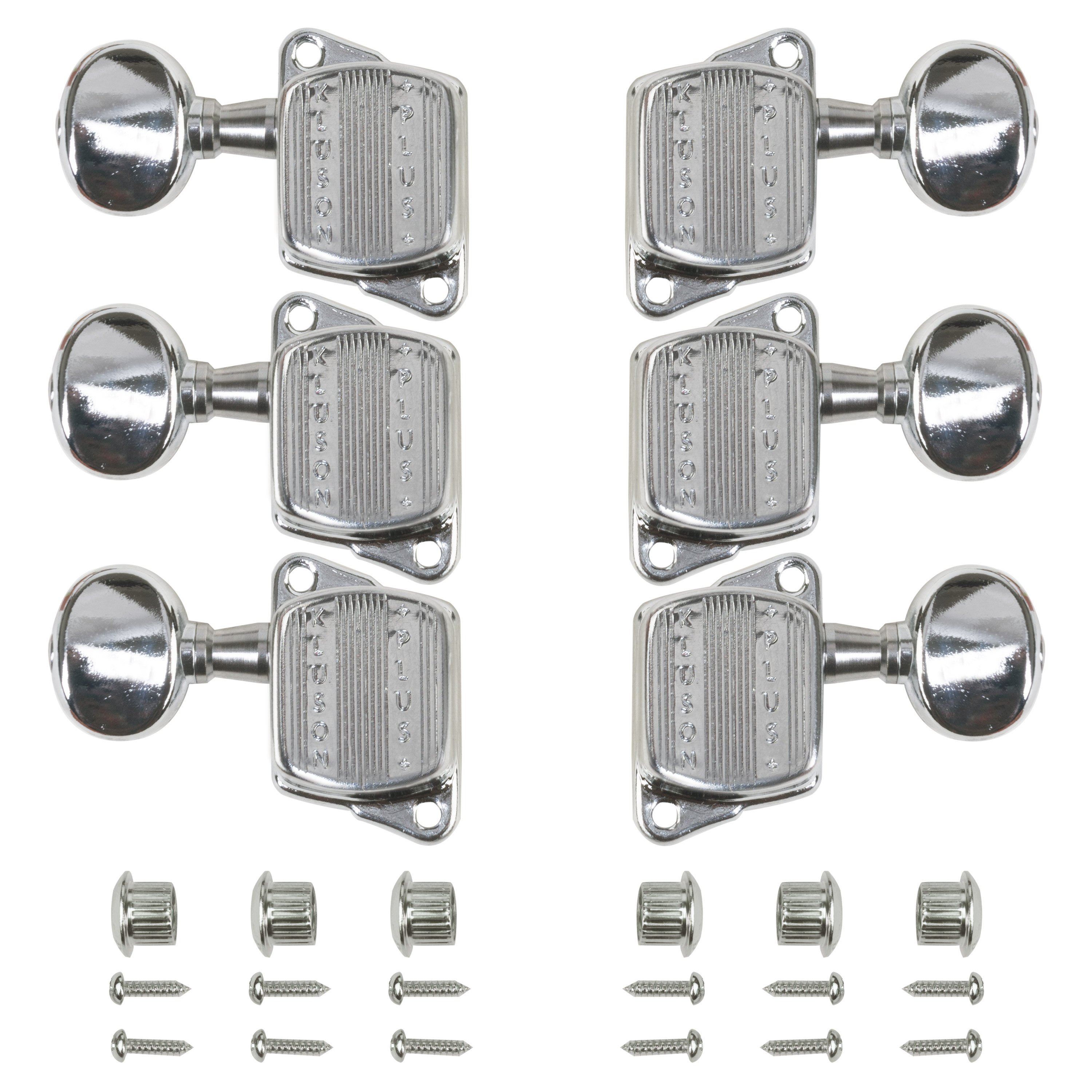 Kluson 3+3 Plus Series Tuners, Chrome Kluson 3+3 Plus Series Tuners, Chrome