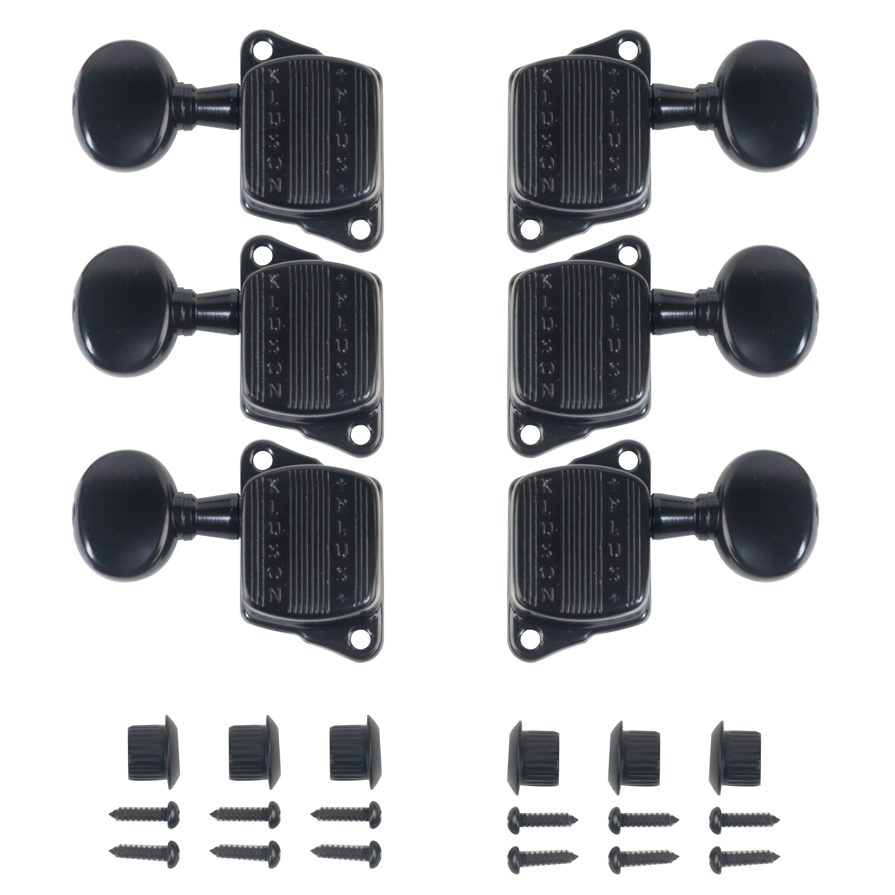 Kluson 3+3 Plus Series Tuners, Black Kluson 3+3 Plus Series Tuners, Black