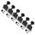 Kluson 6-In-Line Plus Series Tuners, Black