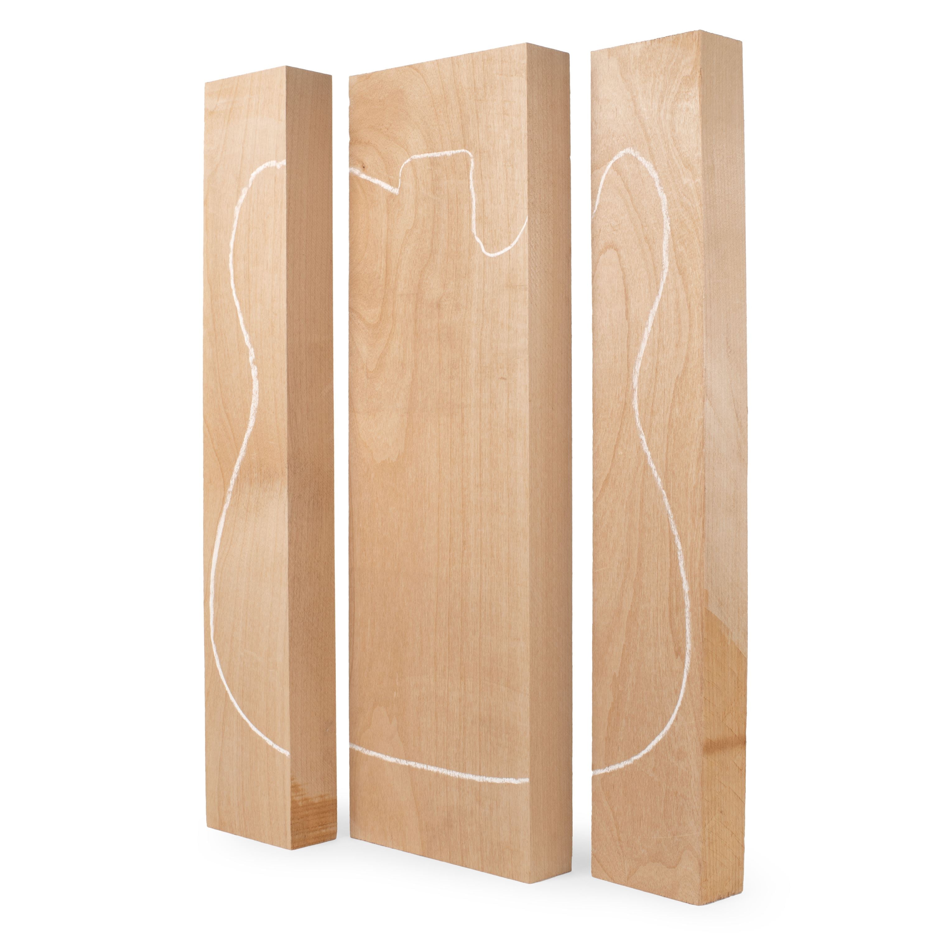 Sawmill Specials – Body Blanks, Alder, 3-Piece, Unglued