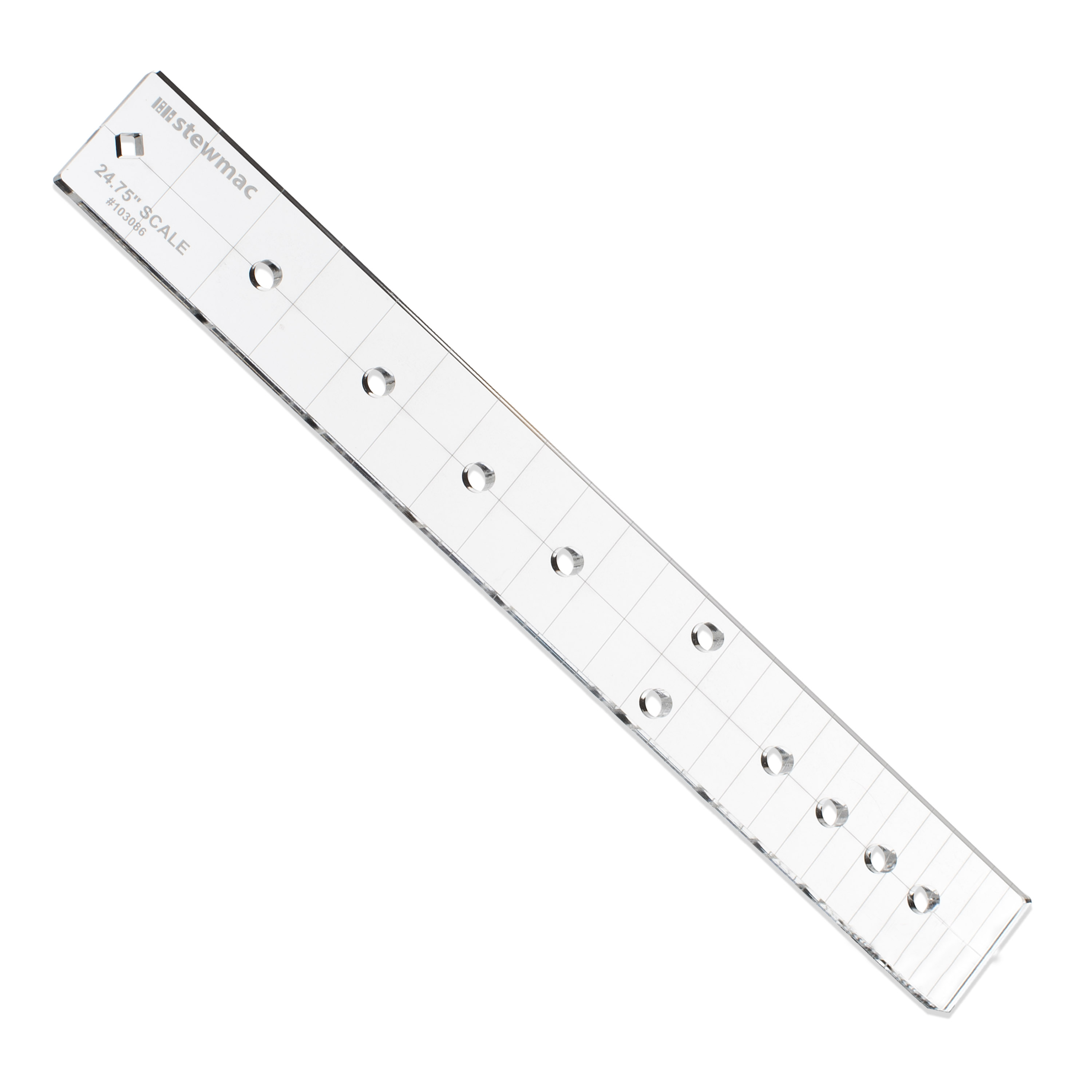 StewMac Fingerboard Inlay Template, Dot, 24.75" Scale