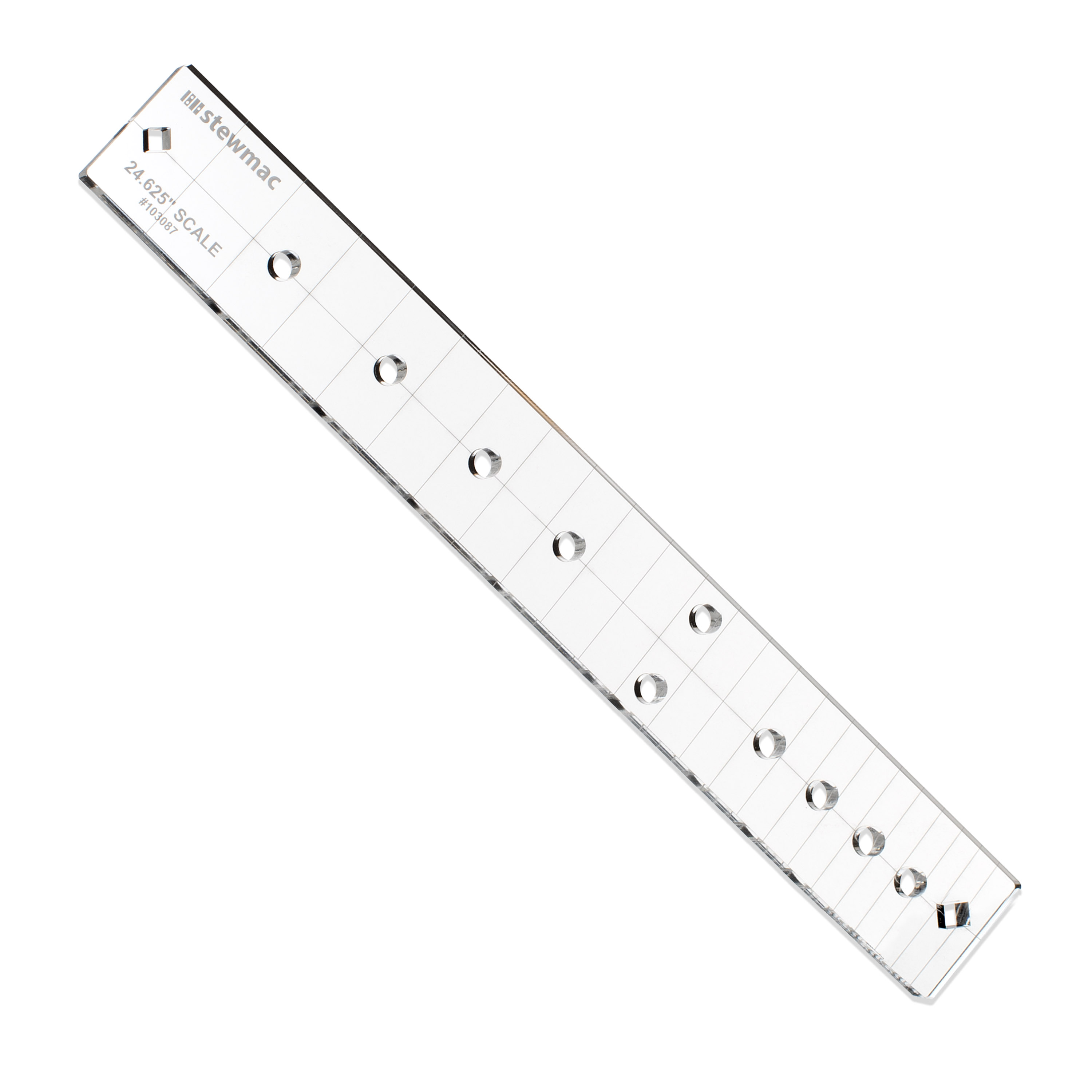 StewMac Fingerboard Inlay Template, Dot, 24.625" Scale