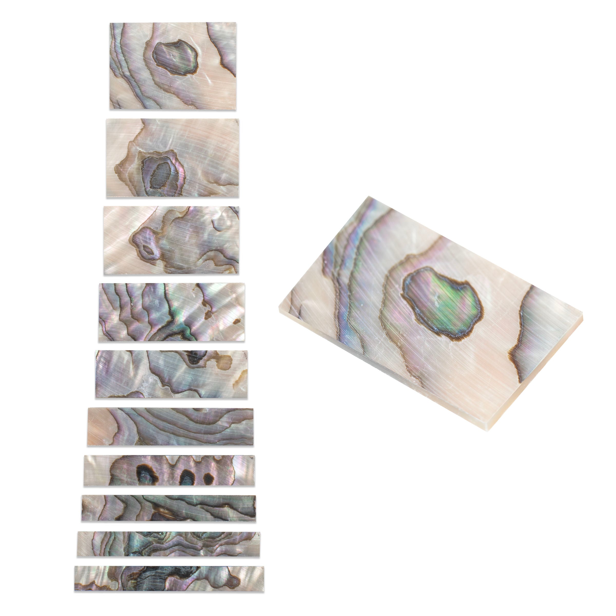 Abalone Inlay Set for Fender&reg; Bass Blocks