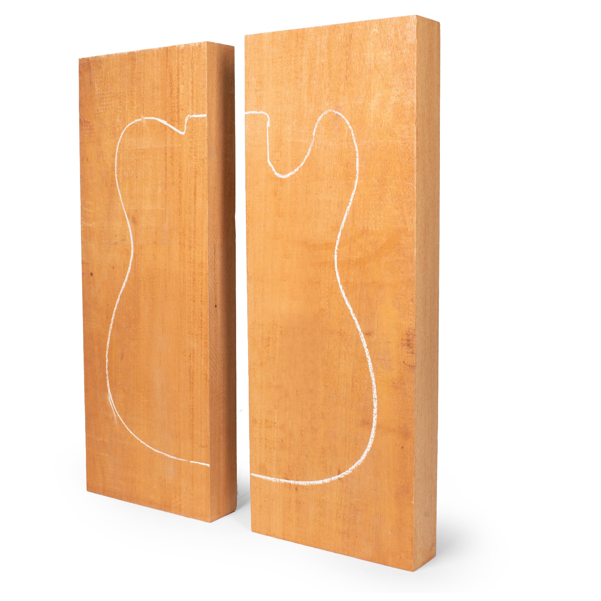 Honduran Mahogany Body Blank, 2-Piece, Unglued, Unsanded