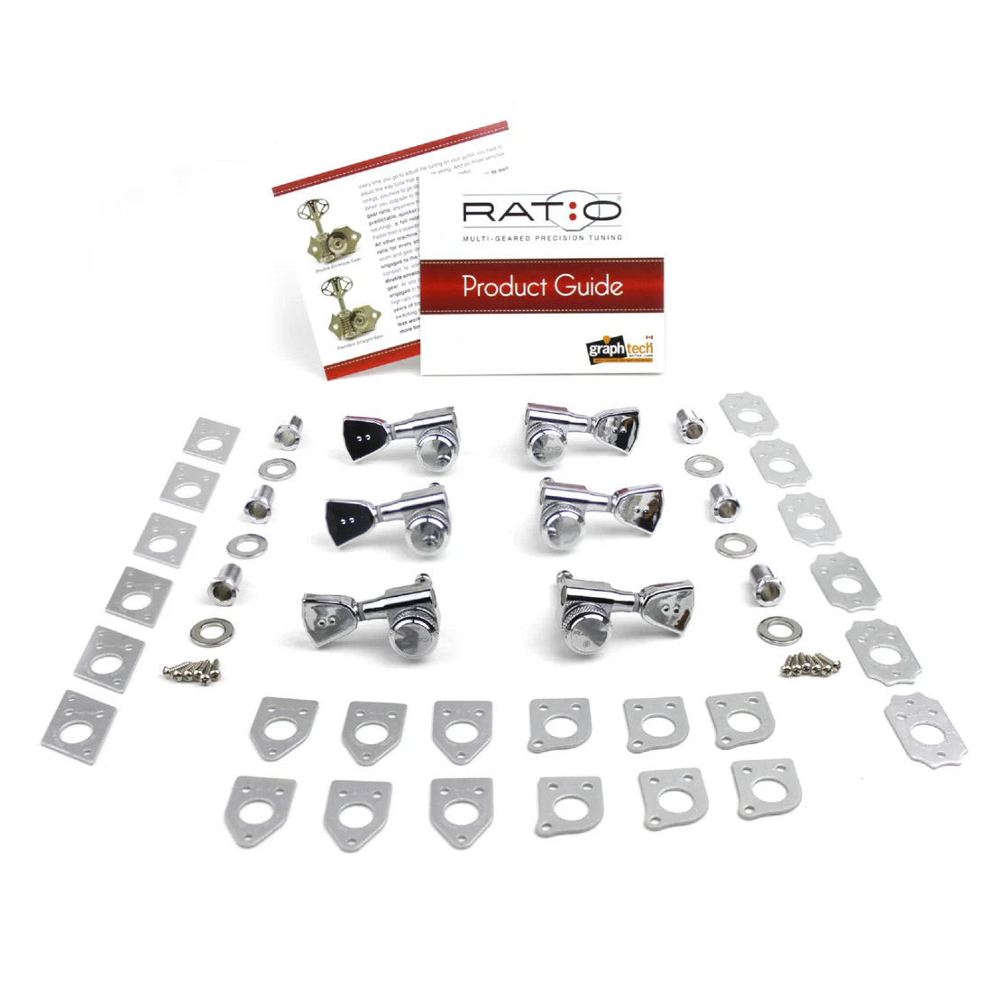 Graph Tech Ratio Electric Locking 3+3 Tuned Machine Heads with Vintage ...