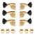 Gotoh Midsize 510 3+3 Tuners with Custom Knobs, Gold