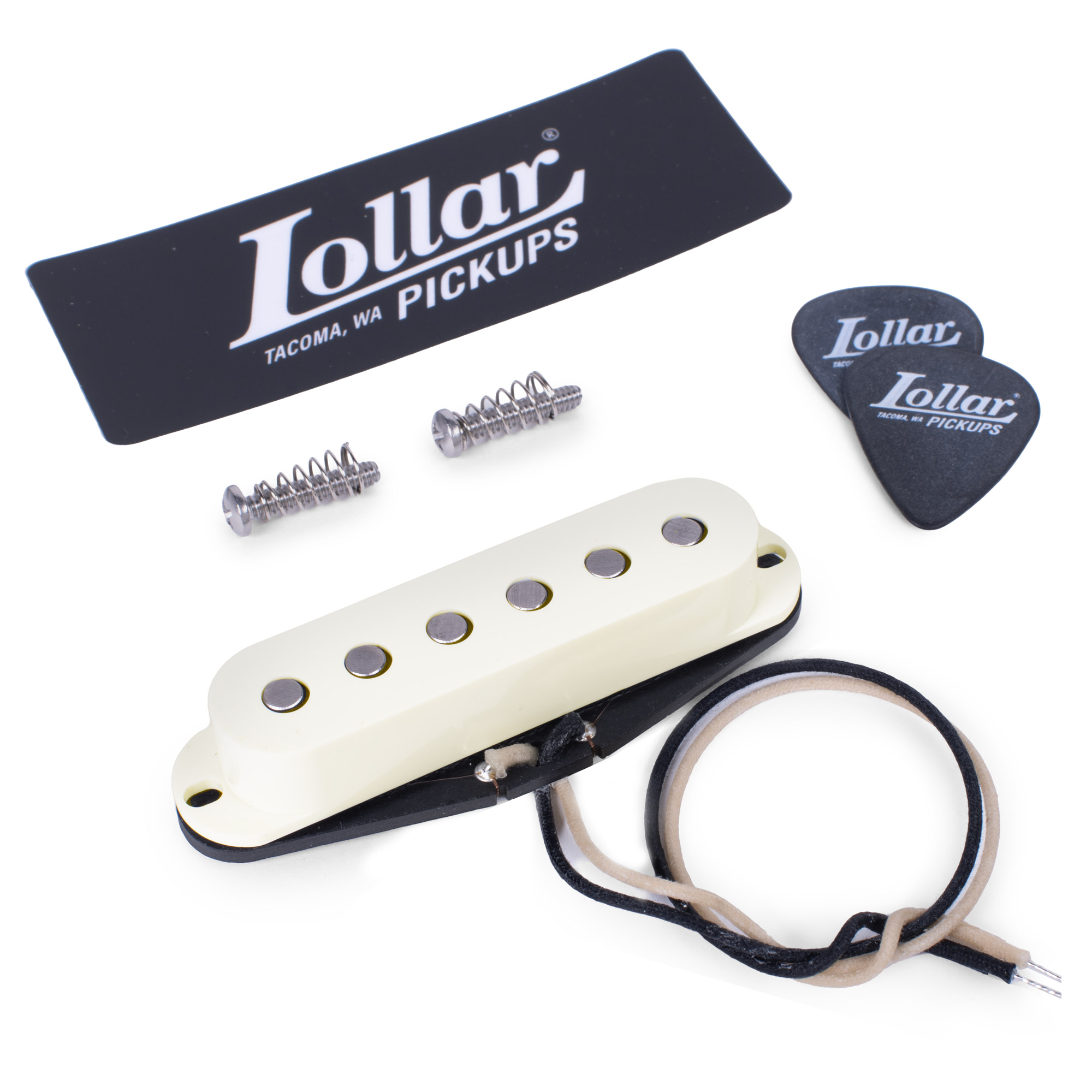 Lollar Pickups for Strat - Exclusively for StewMac, Neck Position, Parchment Cover Lollar Pickups for Strat - Exclusively for StewMac, Neck Position, Parchment Cover