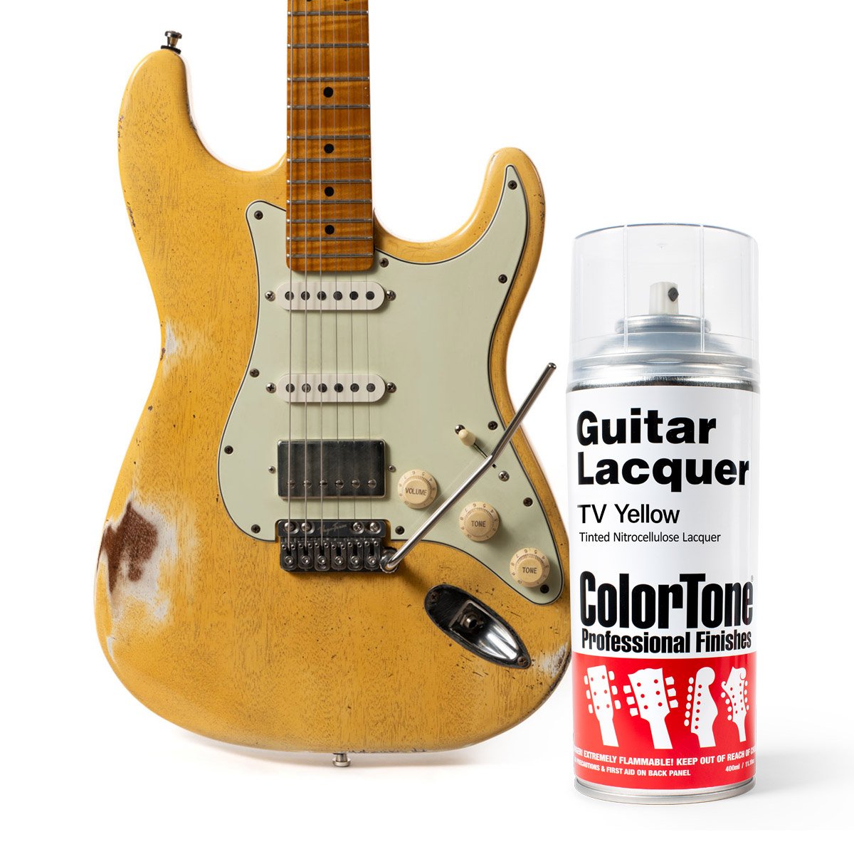 ColorTone Aerosol Guitar Lacquer, TV Yellow