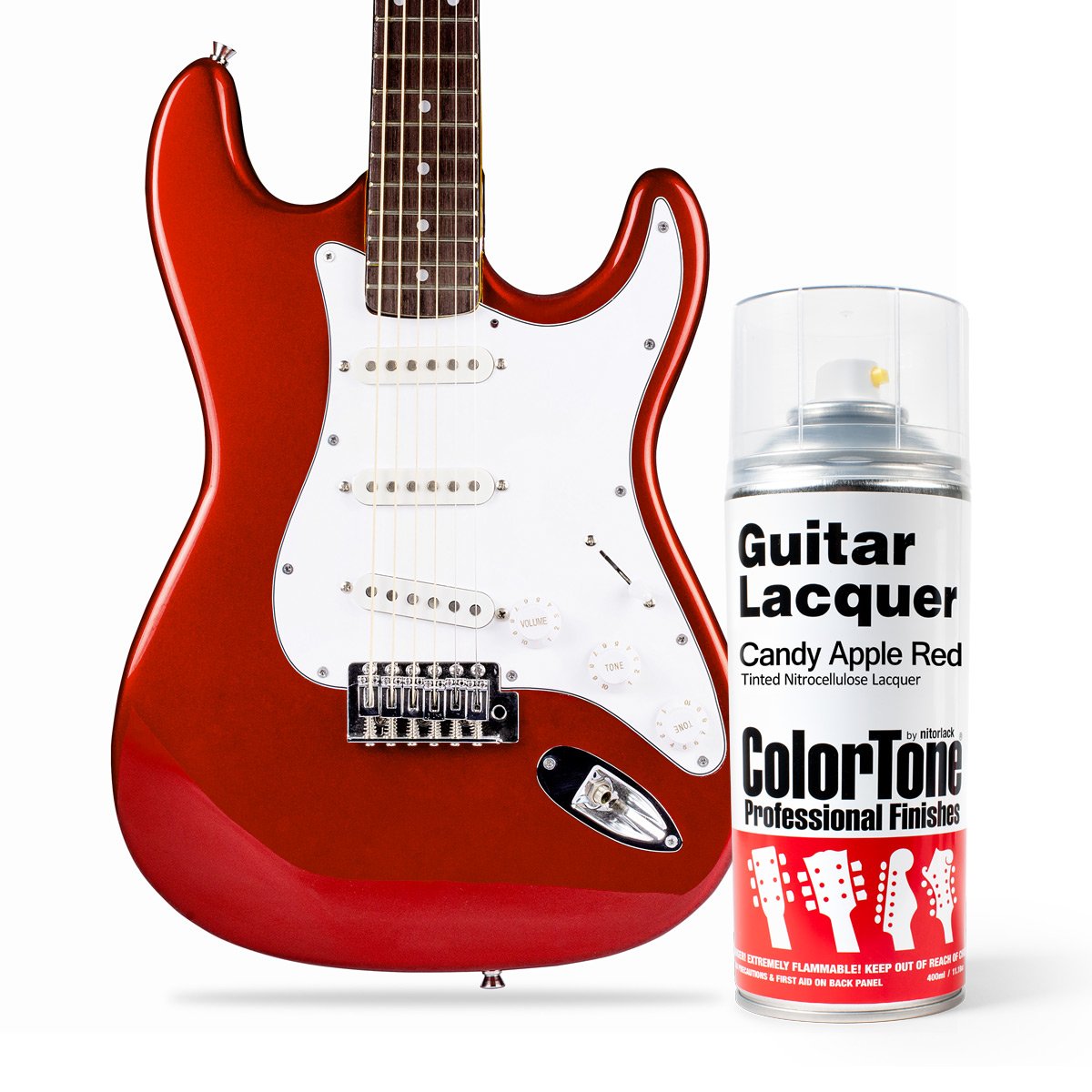 ColorTone Aerosol Guitar Lacquer, Candy Apple Red
