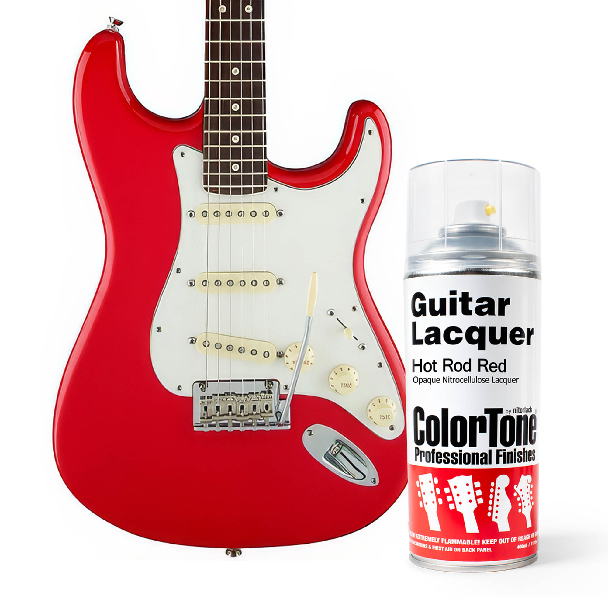 ColorTone Aerosol Guitar Lacquer, Hot Rod Red