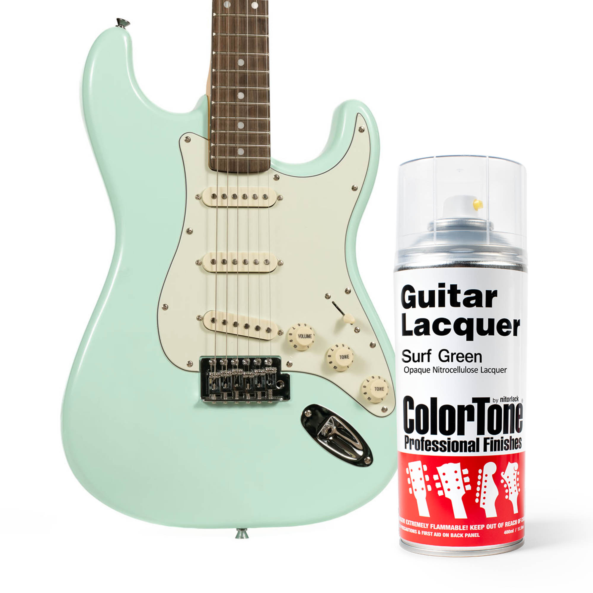 ColorTone Aerosol Guitar Lacquer, Surf Green - StewMac