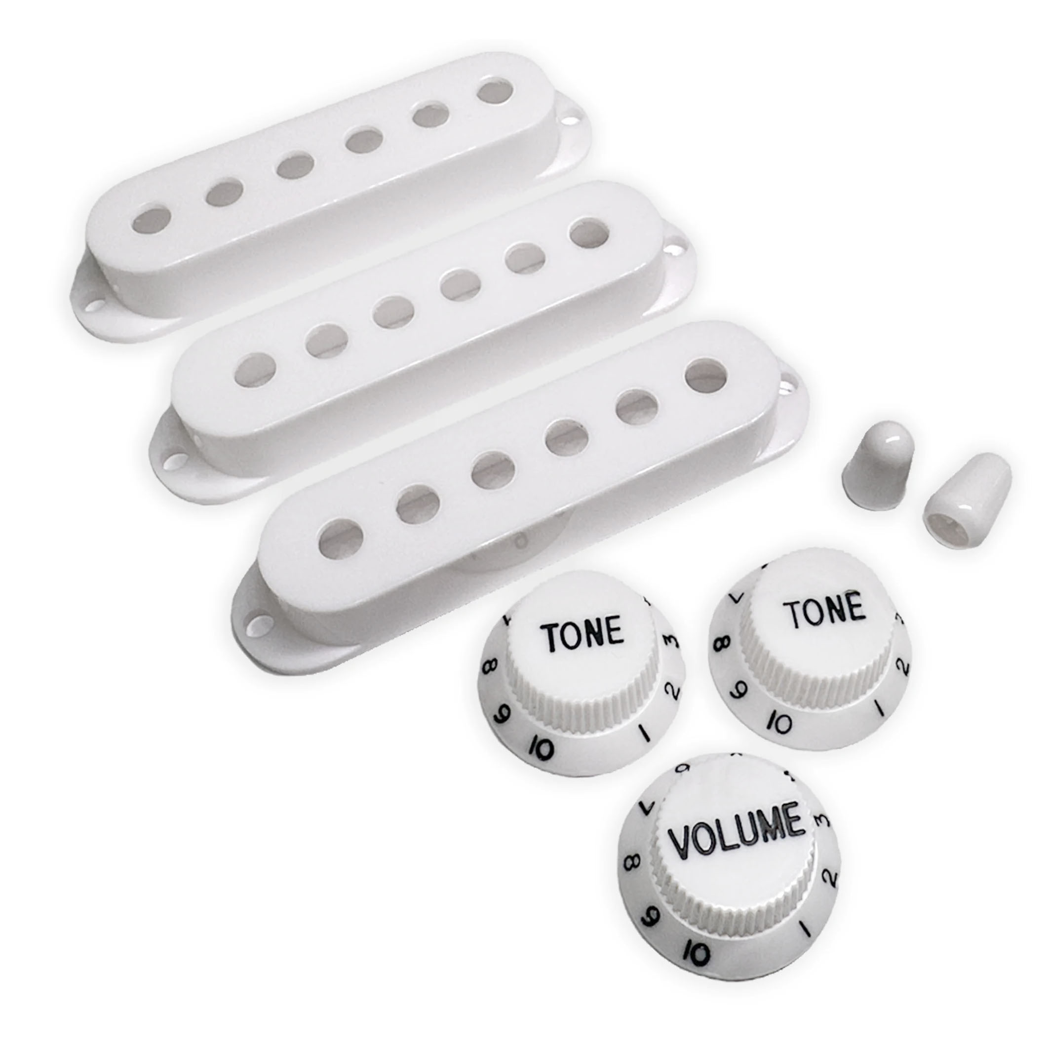  StewMac Knobs + Pickup Cover Set with Modern Spacing