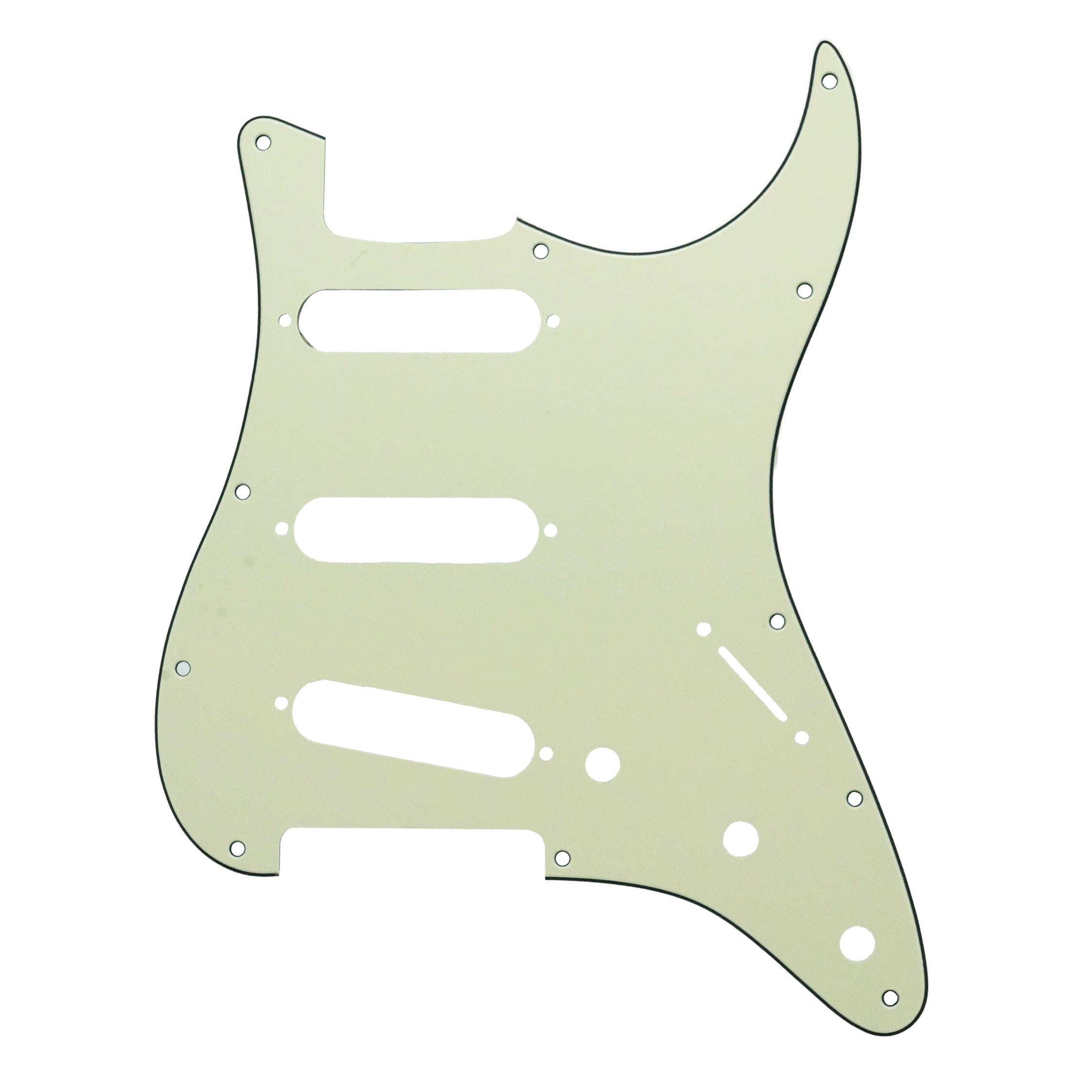 StewMac Pickguard for Strat, 3-ply, Mint Green